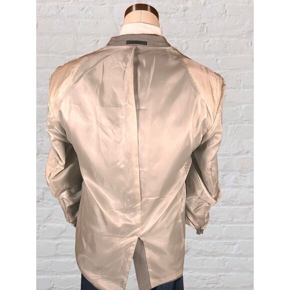 Kilburne and Finch 48R Gray Blue Pinstripe Blazer Casual Sport Coat Jacket - Picture 8 of 15